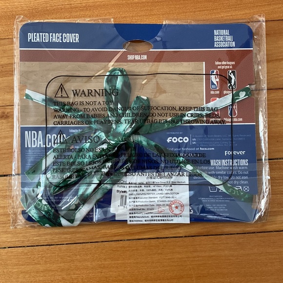 Celtics Tie Face Mask - Picture 2 of 6